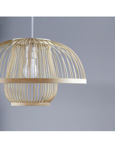 Lampara colgante Wicker