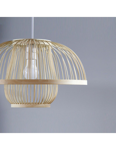 Lampara colgante Wicker