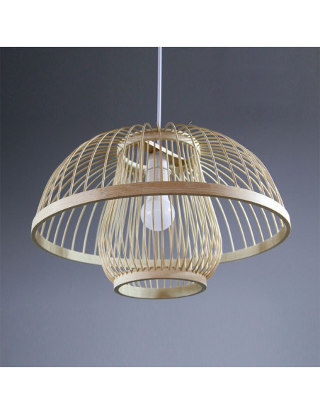 Lampara colgante Wicker