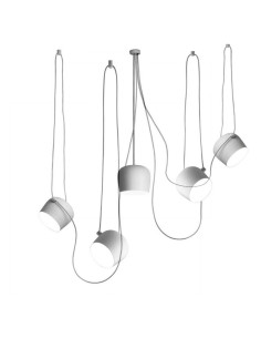 Lampara Colgante Liana 5 - Blanco