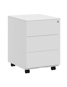 Buc 3 cajones - ruedas - Blanco 2