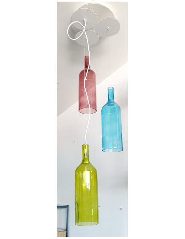 Lampara Colgante Bottle 3 - Multicolor