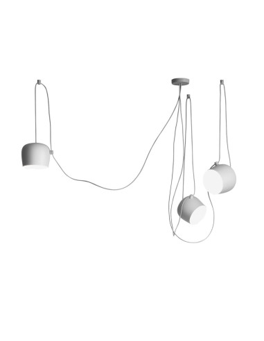 Lampara Colgante Liana 3 - Blanco