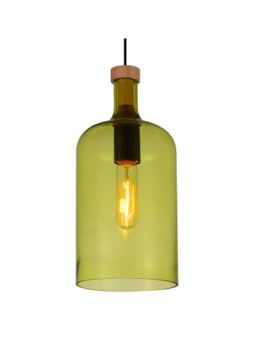 Lampara Colgante Bottle - Amarillo