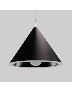 Lampara Colgante Annular Negro
