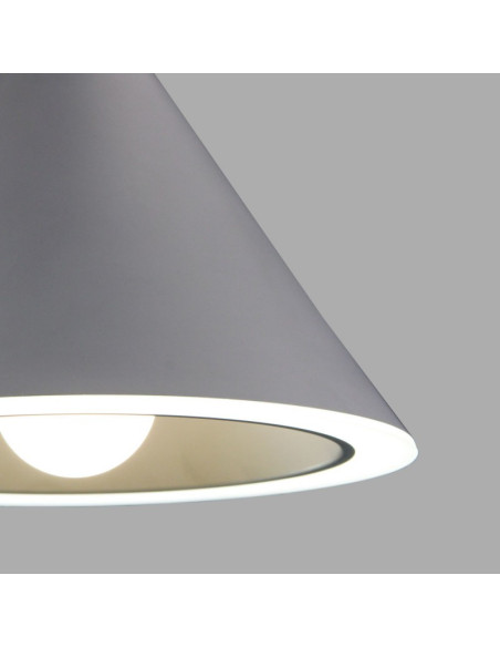 Lampara Colgante Annular Gris