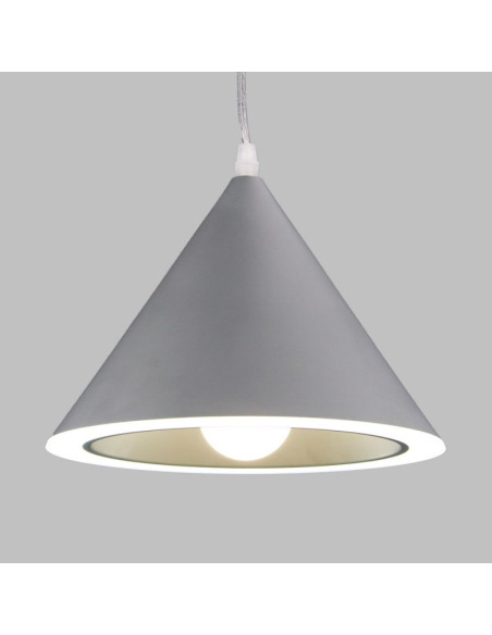 Lampara Colgante Annular Gris