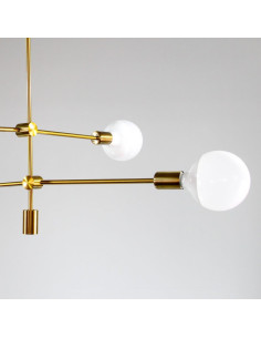 Lampara de techo Stick Dorada 2